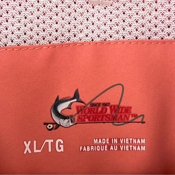 World Wide Sportmans Long Sleeve Button Down Performance Mens Shirt Size XL - Picture 8 of 10